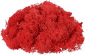 uxcell Preserved Reindeer Moss, 17.6oz Fake Moss for Crafts Artificial Dried Moss for Decoration Terrariums Potted Plants, Red