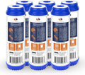Aquaboon 5 Micron 10 x 2.5 Granular Activated Carbon Water Filter Cartridge GAC Water Filter Replacement Compatible with AP117, GAC-10, GAC1, 6 Pack