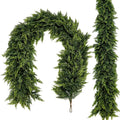 6FT Christmas Garland Decoration, Realistic Artificial Green Faux Cedar Pine Garland Holiday Decor for Outdoor Indoor Green Greenery,Fireplaces Holiday Party Decorations