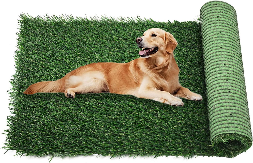 Artificial Grass Rug Outdoor Indoor,1.5 in Thick,Fake Grass Carpet Synthetic Turf Rug Realistic Turf Rug for Garden,Balcony,Patio with Drainage Holes (3FTX5FT)
