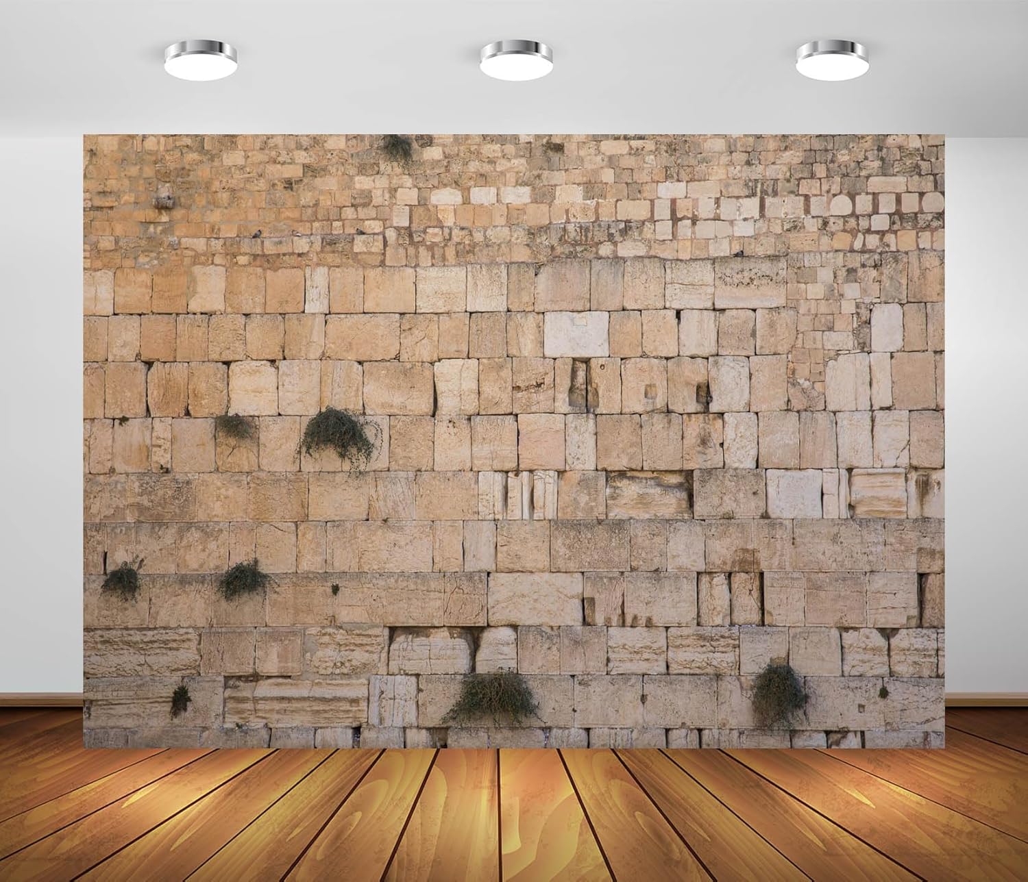 7x5ft Fabric Western Wall Jerusalem Cityscape Backdrop for Photography Ancient Jerusalem Israel Wailing Wall Background for Party Decoration Photo Studio Props