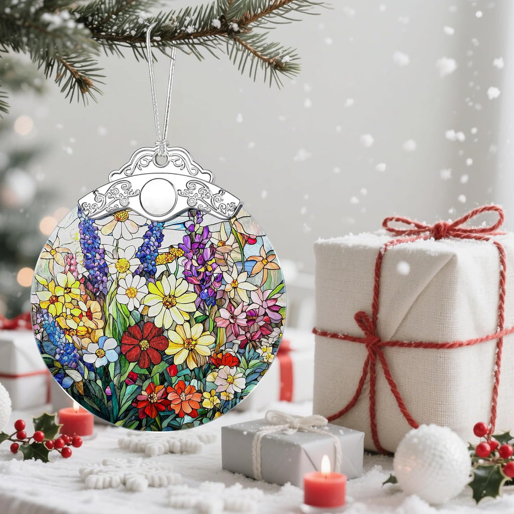 Christmas Ornament, Christmas Tree Ornaments, Keepsake Ornaments, Holiday Decor, Holiday & Xmas Gifts, Housewarming Gift, Gifts for Flower Lovers & Nature Lovers - Wildflower-Theme