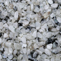 LAIDANLA White Labradorite 1lb Crystal Polished Tumbled Stones Irregular Shaped Crystal Chips Bulk Natural Gemstone Aquarium Gravel Rocks Vase Filler Fish Tank Gravel Home Decoration