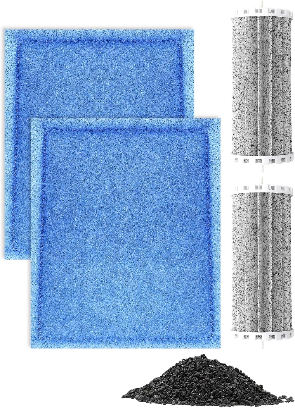 2+2 Pack Rite-Size C Aquarium Filters with Bio Wheel Aquarium Filter Compatible with Marineland Filter Penguin 200/200B/350/350B, Fish Tank Filters Replacement Kit