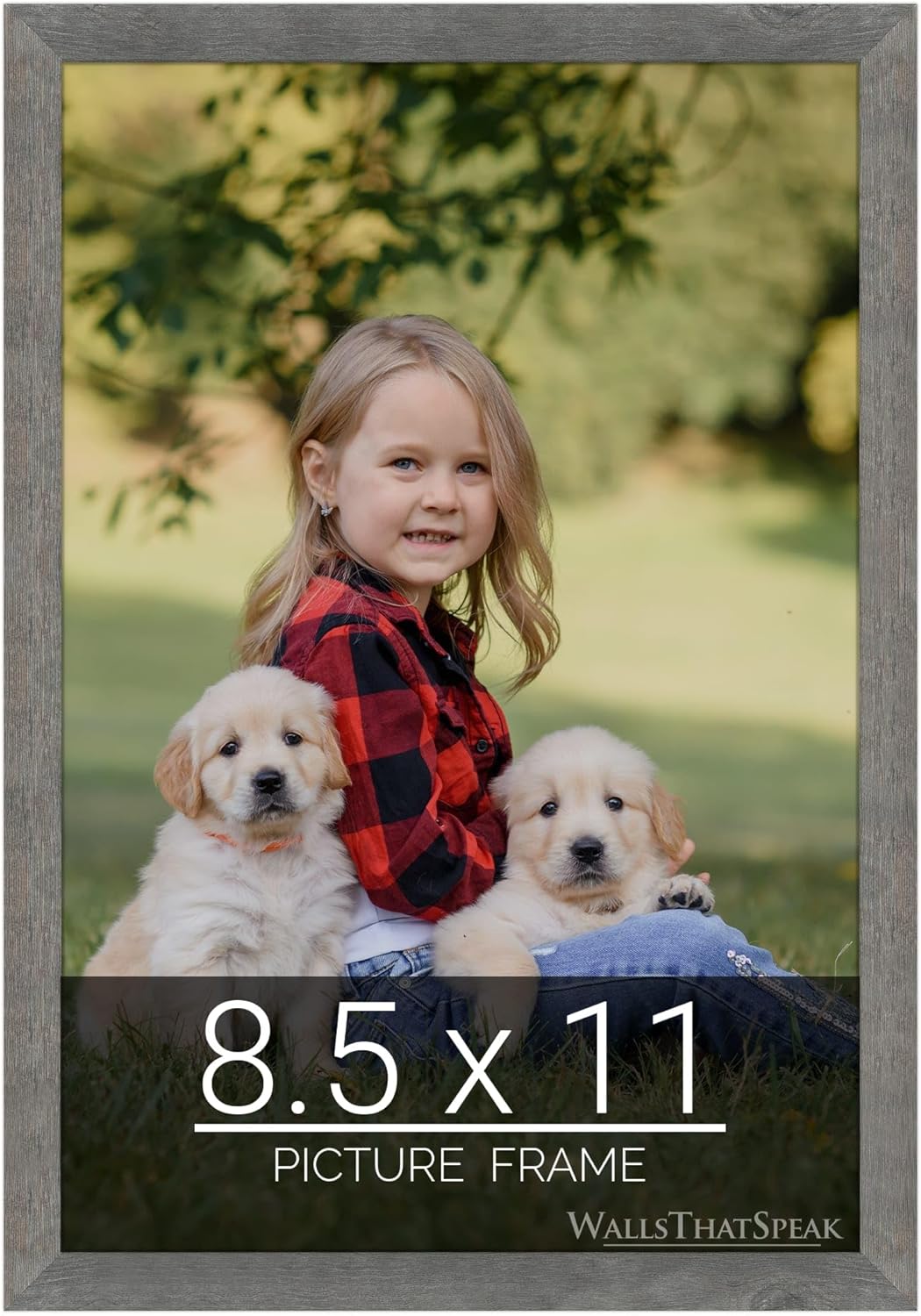 wallsthatspeak 8.5x11 American Barn Picture Frame for Puzzles Posters Photos or Artwork