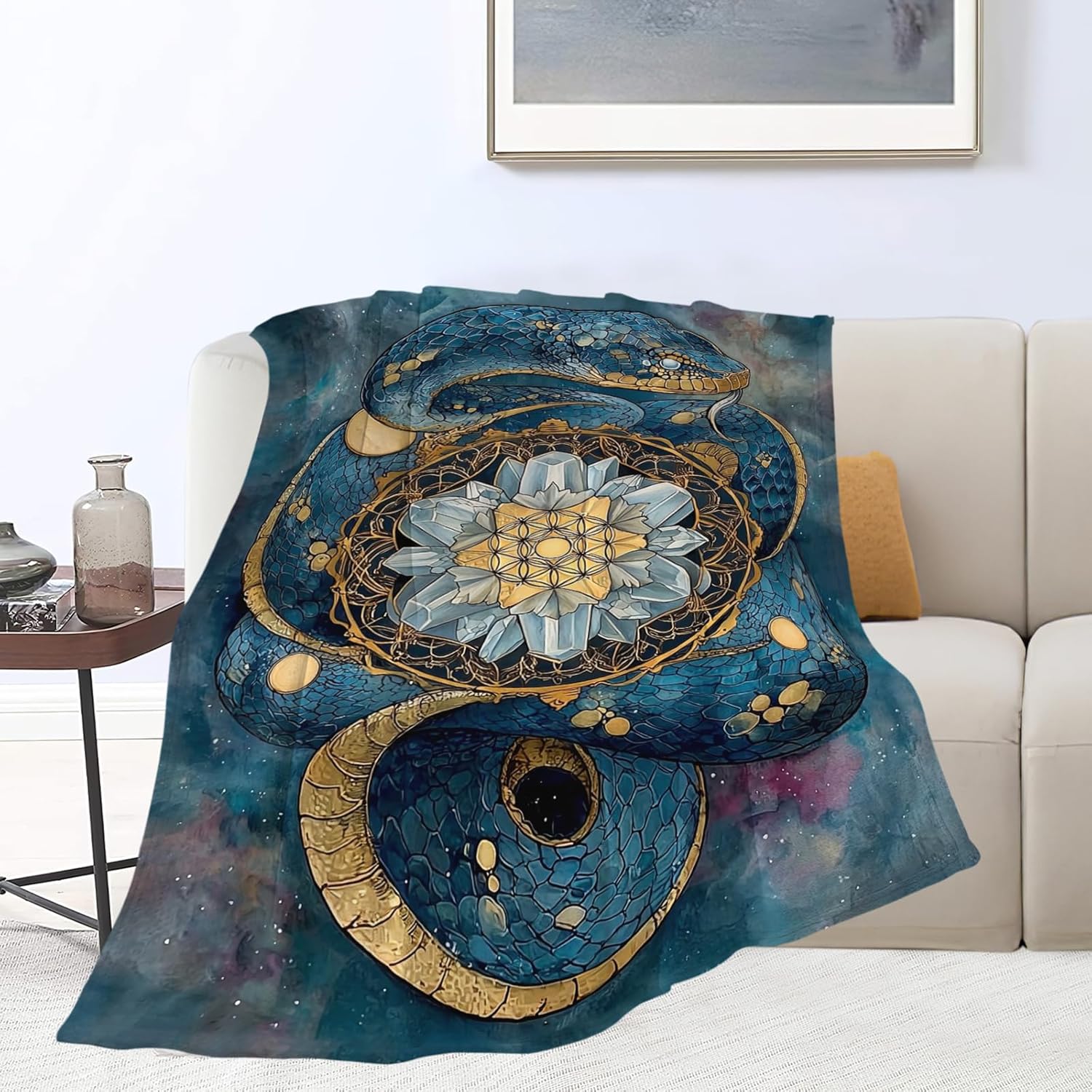 Snake Throw Blanket Snake Stuff Gifts for Kids Girls Boys Adults Women Men Soft Cozy Warm Plush Fluffy Fuzzy Fleece Blanket Decor 40''X50''