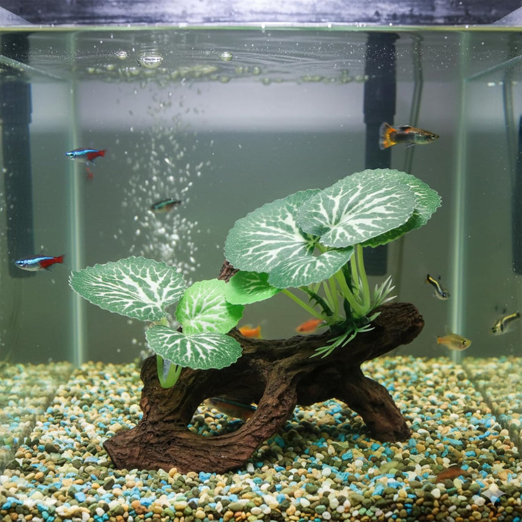 Fish Tank Driftwood, Artificial Driftwood for Aquarium Decor, Small Driftwoods for Aquarium, Plastic Plant Branches Ornament, Fish Tank Accessories, Reptile Terrarium Decor