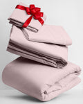 Mellanni Twin Sheets Set - 3 PC Iconic Collection Bedding - Hotel Luxury, Extra Soft, Cooling Bed Sheets - Wrinkle, Fade, Stain Resistant (Twin, Blush Pink)