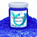 Crushed Glass for Resin Art - 3-6mm Ocean Blue, 1.5lb | Broken Glass Pieces for Crafts, Vase Filler & Fire Pit Media | Decorative Stones