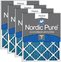 Nordic Pure 20x25x1 (Actual Size: 19 1/2 x 24 1/2 x 3/4) Pleated MERV 7 Air Filters 4 Pack