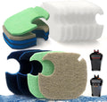 NewKe 16Pcs Upgraded Canister Filter Pads for PONDFORSE 172/225/265GPH Aquarium External Filter, Replacement Pads for AMOSIJOY Canister Filter,4 3in1 Carbon & 2 Ammonia & 2 Phosphate Reducer & 8 Floss