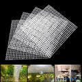 Adjustable Aquarium Fish Tank Divider Filter Bottom Plastic Grid Fish Tank Isolation Board Egg Crate Tray(White, 4pcs 11.8X11.8Inch with 0.35Inch Hole)