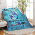 Dolphin Throw Blanket Dolphin Stuff Gifts for Kids Girls Boys Adults Women Man Soft Cozy Warm Plush Fluffy Fuzzy Fleece Blanket Decor 60''X80''