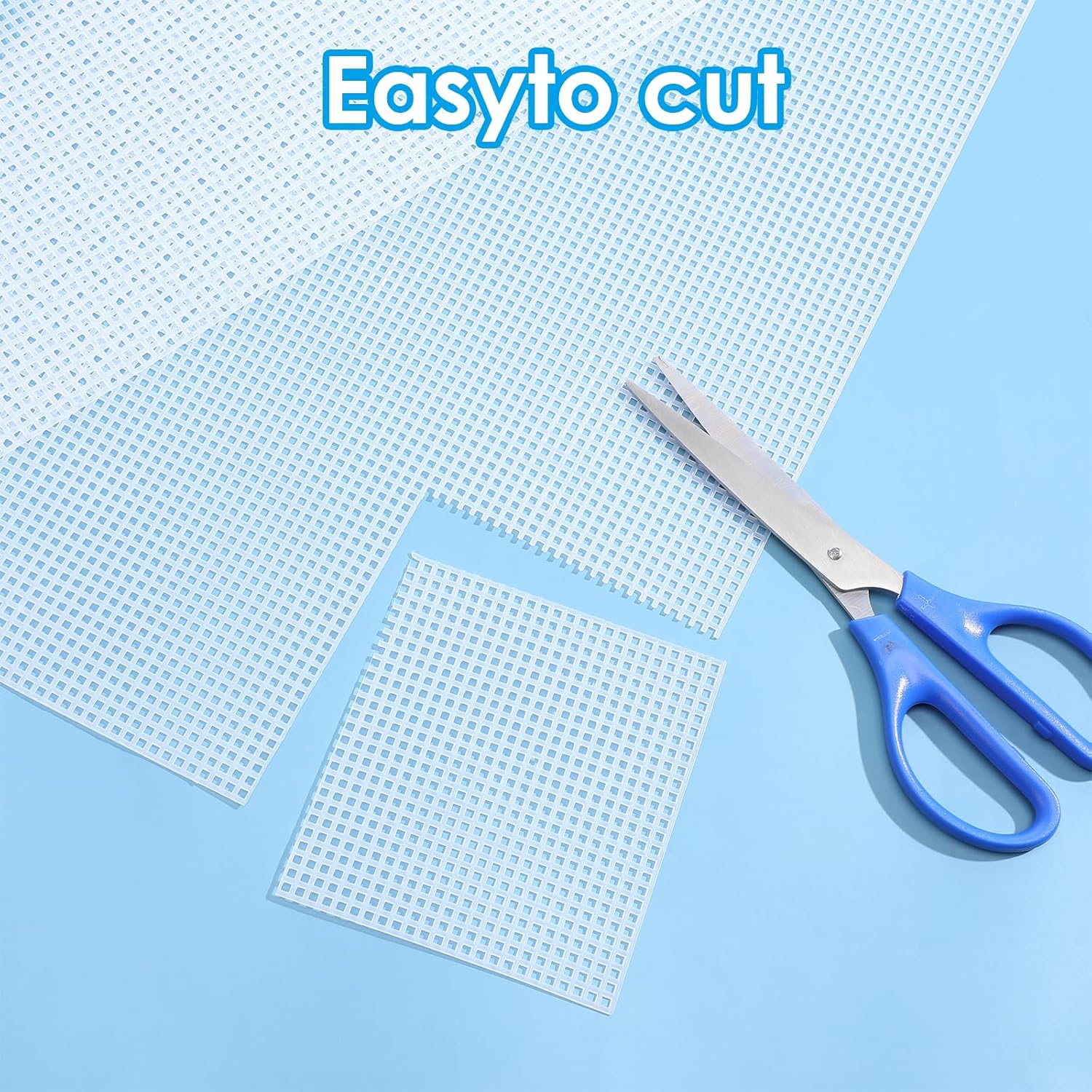 12 Pieces 7 Count Plastic Mesh Canvas Sheets for Embroidery, Acrylic Yarn Crafting, Knit Crochet Projects and Make Aquarium Dividers (10.5 X 13.5 Inch)