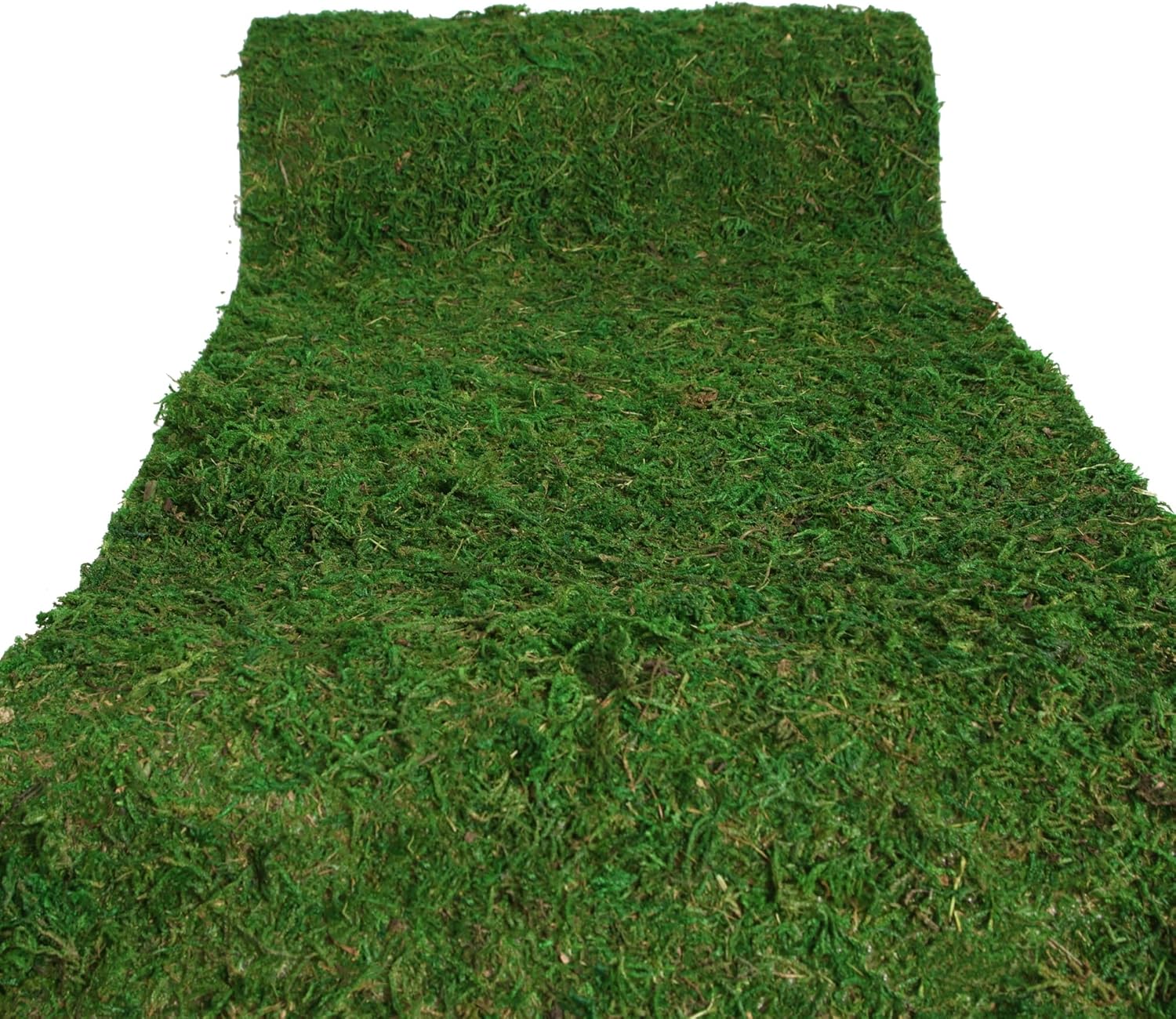 Moss Roll, Dried Moss for Crafts, Moss Table Runner for Fairy Gardens, Wedding Woodland Decor, Preserved Moss Mat for Table Decoration (12" W x 60" L)