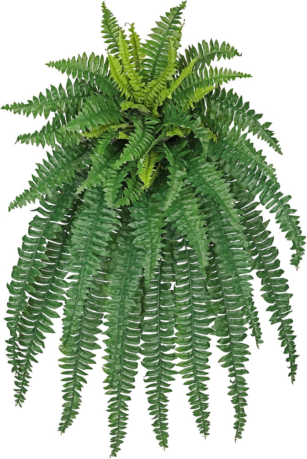 Ferns Fake Plants 50 Fronds Artificial Plants Outdoor 35" Long Fake Fern Look Real Large Plant Artificial Ferns Potted | Hanging Boston Fern | Fake Plant Shrubs for Home Garden Porch Farmhouse Decor