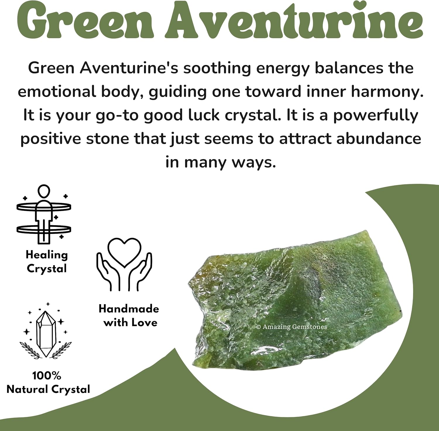 Amazing Gemstone Dark Green Aventurine Raw Crystals and Healing Stones, Natural Rocks for Tumbling - DIY Raw Stones and Crystals, 2 Pieces