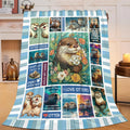 Otter Throw Blanket Otter Stuff Gifts for Kids Girls Boys Adults Women Men Soft Cozy Warm Plush Fluffy Fuzzy Fleece Blanket Decor 40''X50''