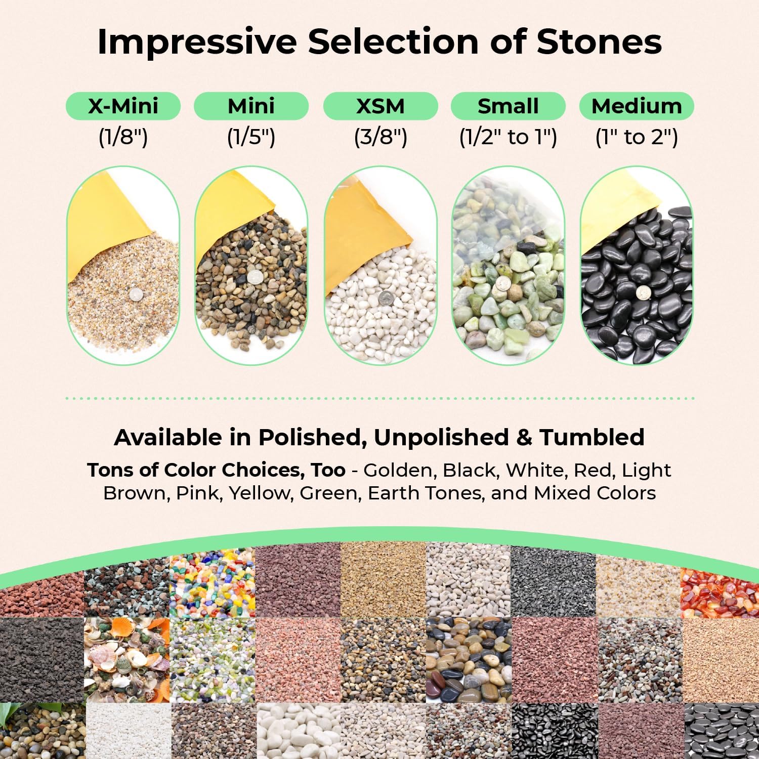 Coarse Sand. Light Brown Color. 1/8 Inch 2 lbs. for Potting Soil, Succulents, Pots, Plants, Gardening, Indoor, Crafting, Vase Fillers (X-Mini, COARSE Sand - Light Brown, 2)