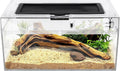 Reptile PC Terrarium Amphibian Tank Spider Enclosure Snake Cage 7x11.8x5.9inch Suitable for breeding Leopard Gecko,Frog,Hermit Crab,Lizards,Isopod,Tarantula,Turtles,Chameleons,Jumping Spiders