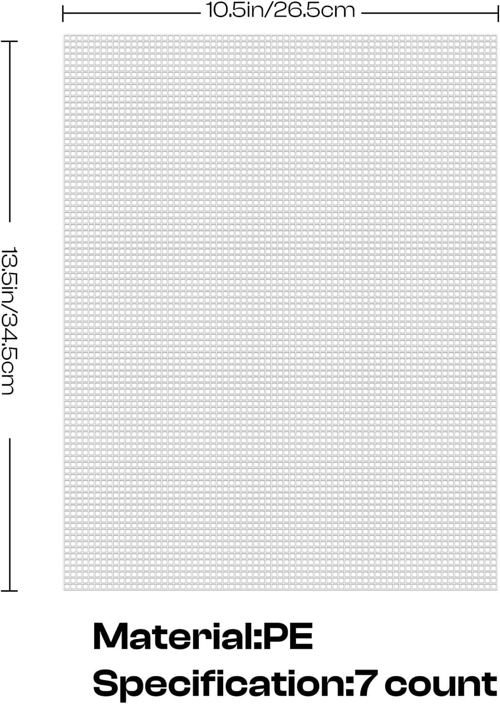 Caydo 4 Pieces 7 Count Plastic Canvas Sheets 10.5 x 13.5 Inch Plastic Mesh Sheet, Eye Mesh for Embroidery, Acrylic Yarn Crafting, Knit Crochet Projects and Make Dividers