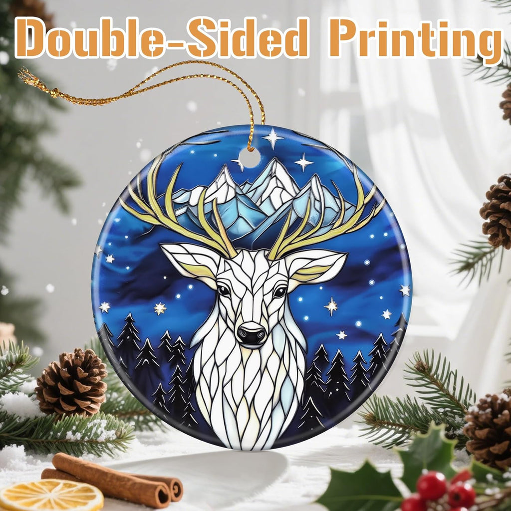 Deer Christmas Tree Decorations, Christmas Ornaments, Keepsake Ornaments, Holiday Decor, Xmas Gifts, Gifts for Deer Lovers & Animal Lovers