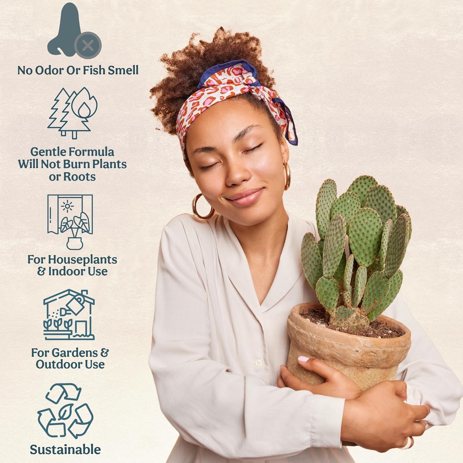 Complete Organic Cactus & Succulent Fertilizer, Succulent Plant Food & Cactus Food, Bonsai, Snake Plant Fertilizer, 7 Servings Fast & Slow Release Feeds up to 28 Plants 8 Months
