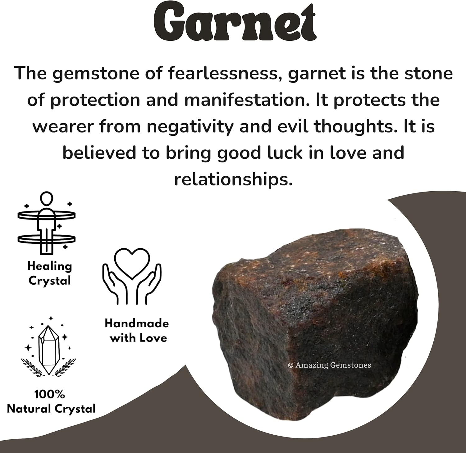 Amazing Gemstone Garnet Raw Crystals and Healing Stones, Natural Rocks for Tumbling and DIY Raw Stones and Crystals (1 lb)