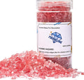 TWINKLING High Luster Fire Glass Gravel Stone Glitter,Broken Glass,Fire Gems Chips,Crushed Glass for Fire Pit Crafts Resin Art Aquarium Garden Decoration,3-6mm,1-Pound Jar (Watermelon Red)