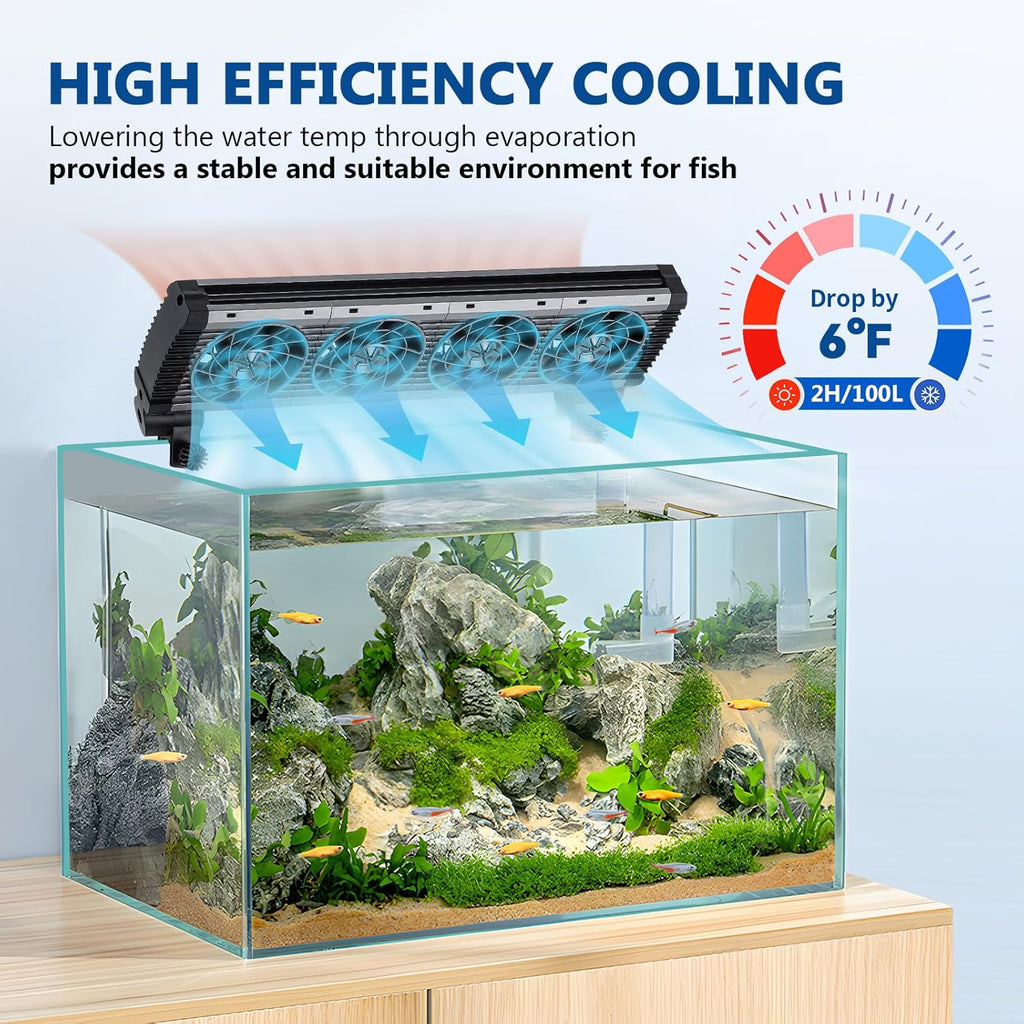 42Gal Aquarium Chiller & Aquarium Cooling Fan 4 Head