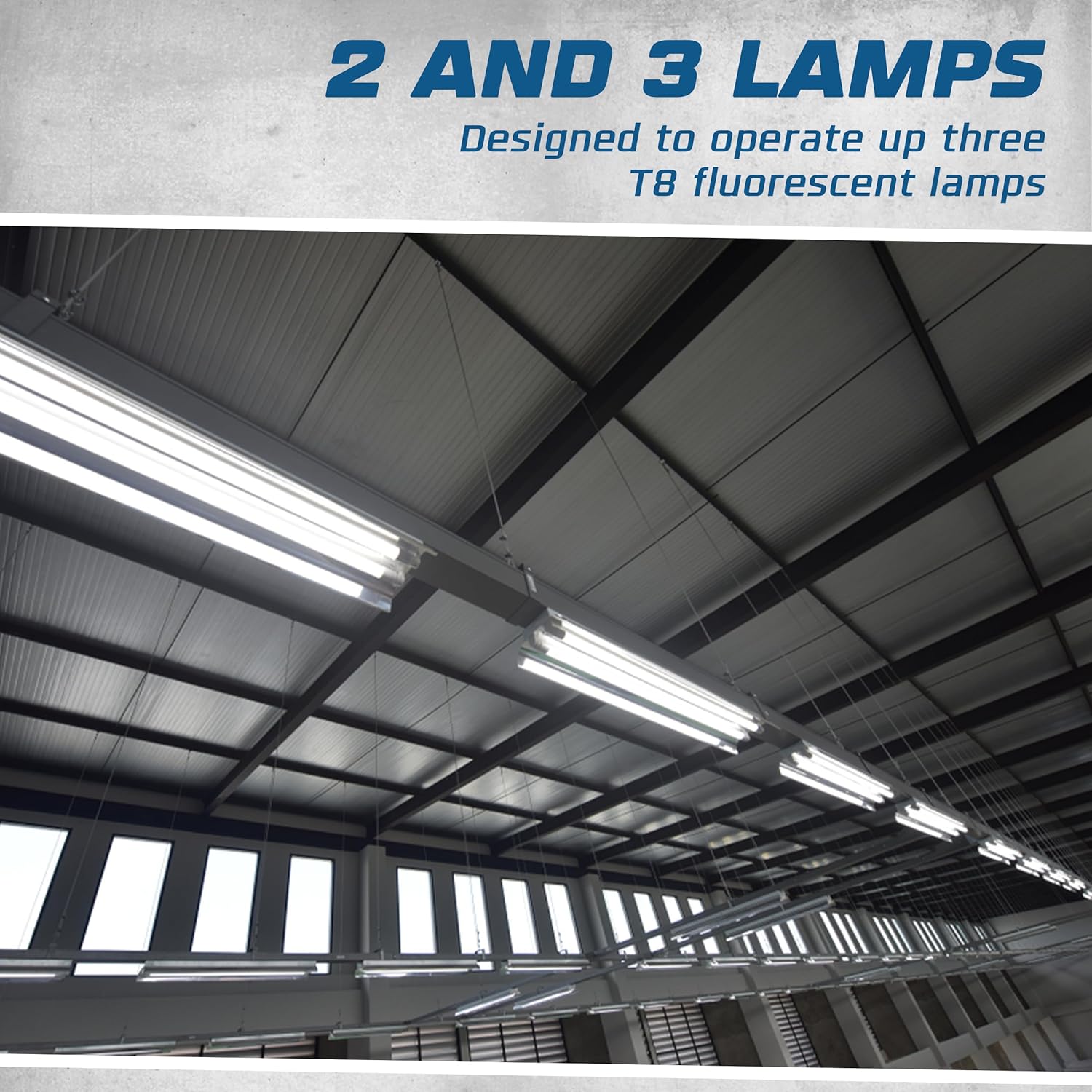 OHLECTRIC Pack of 10 - Replacement for Sylvania Ballast QTP 3X32T8/UNV ISN-SC, Philips ICN-3P32-N, Keystone KTEB-332-UV-IS-N-P, for 3 Fluorescent T8 Lamps - 120-277V - 32 Watt