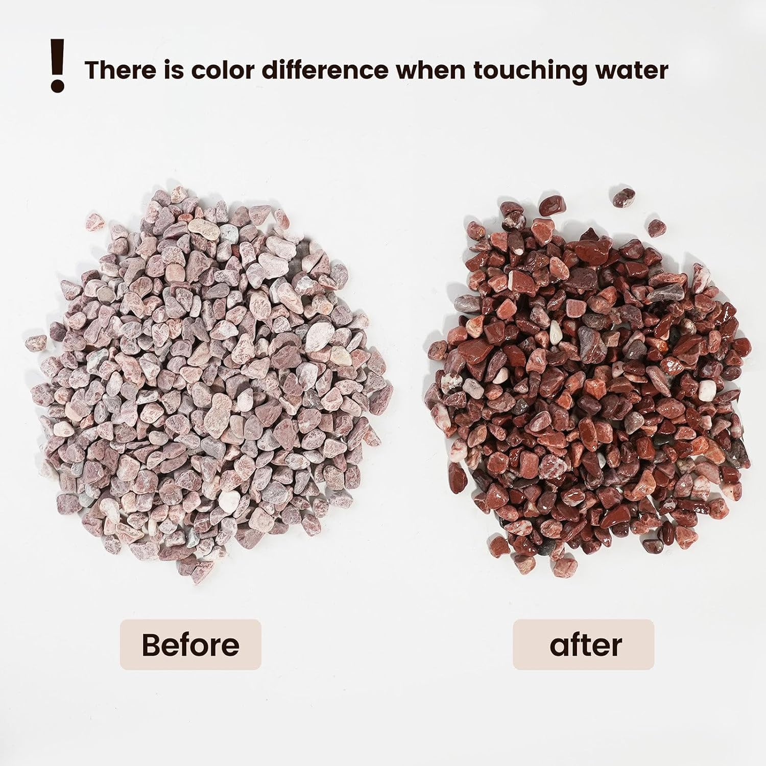 CONSDAN 12 LBS Natural Gravel for Fish Tank, StoneCreek Betta Fish Aquarium Gravel, Vase Filler, River Rocks, Fish Tank Decorations, Perfect for Aquarium Decor, Fish Tank, & Indoor Plant, Red