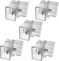 5 Pack Hexagon Garage Light Connectors 90° L-Connector 2 Pin 2 Way LED Garage Tube Copper Pin DIY Hexagon Light Accessories Replacement/Spare for Honeycomb Lighting Systems (5 Pack L Connector)