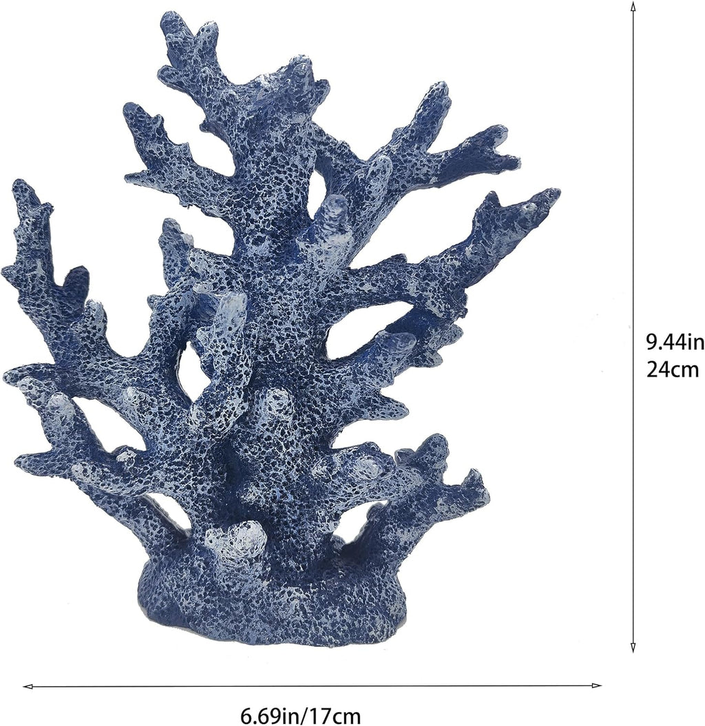Beach Coastal Decor Coral Reef Home Decor Coral Statue Sculpture Home,Desk,Bathroom,Desktop Shelf Statue,Marine Themed Gifts