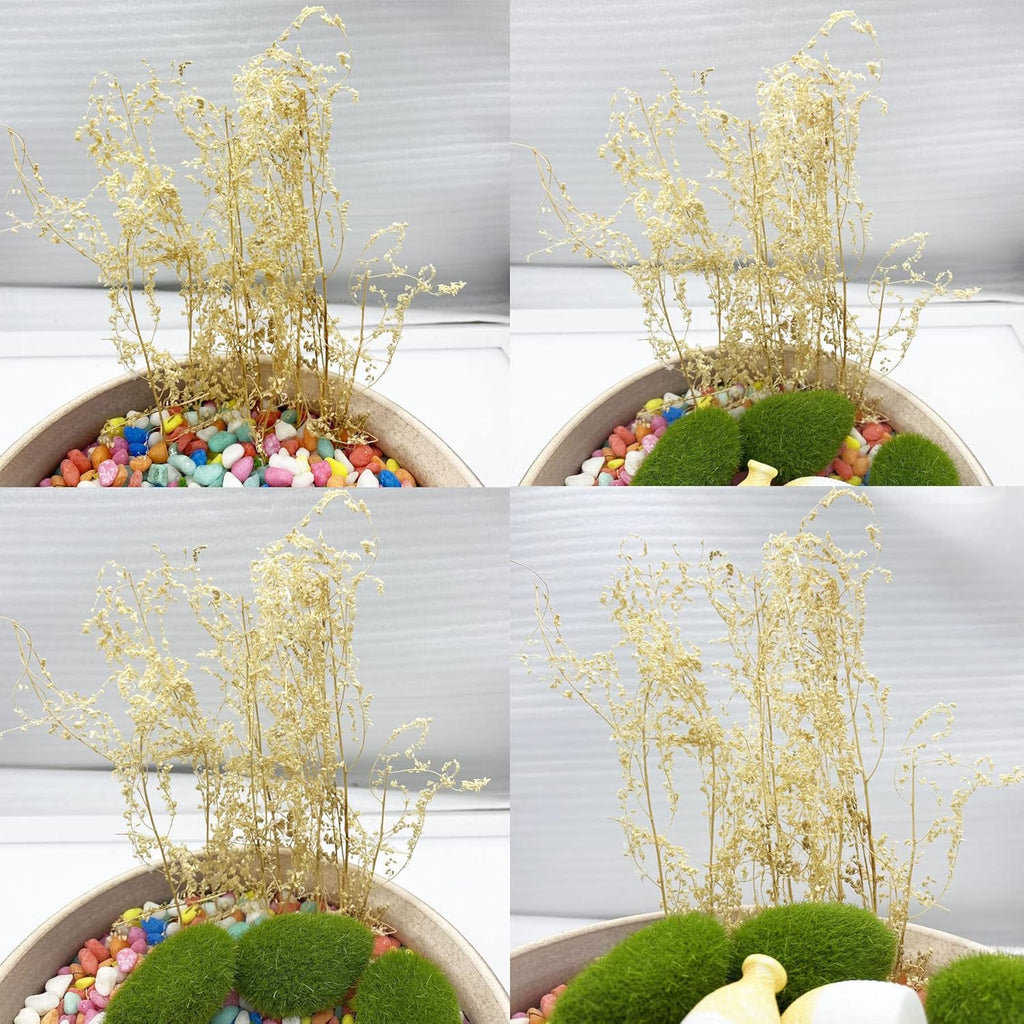 Cayway Static Grass Tuft Miniature Shrubs Model Bushes Long Shrub Vegetation Groups for DIY Model Train Landscape Railroad Scenery, White