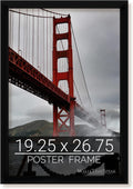 wallsthatspeak 19.25x26.75 Black Picture Frame for Puzzles Posters Photos or Artwork