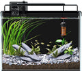 5 Gallon Fish Tank Aquarium Kit with Filter, Heater, LED Light with Timer, Siphon Vacuum Cleaner, Lid, Self-Cleaning Glass Rimless Betta Tank