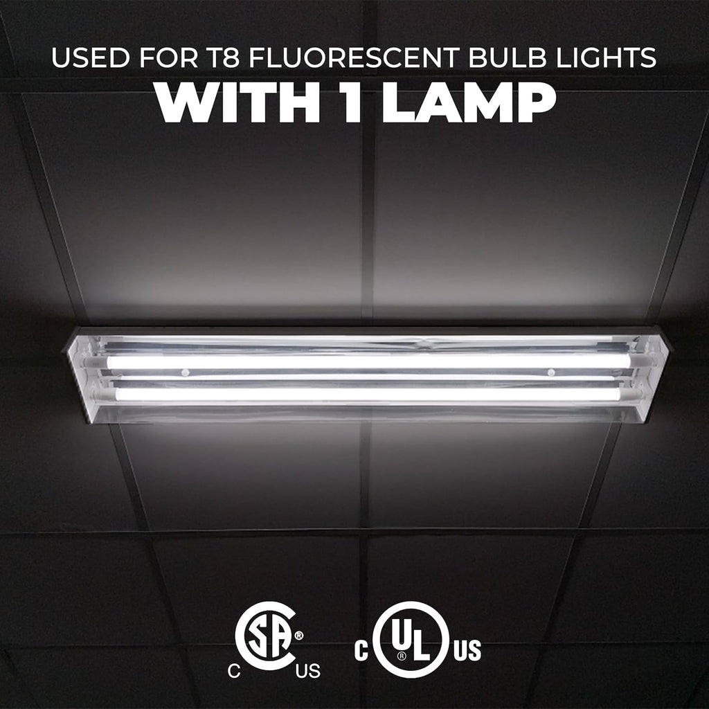 OHLECTRIC Replacement for ICN1P32-SC 1 Lamp - T8 Fluorescent Ballast, Electronic Ballast Replacement 120-277 Volt, Instant Start - Standard and Energy Efficient Ballasts - UL Approved