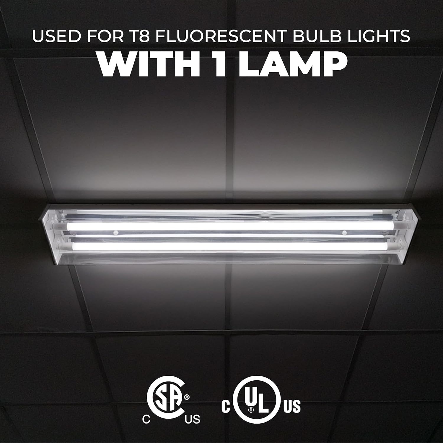 OHLECTRIC Replacement for ICN1P32-SC 1 Lamp - T8 Fluorescent Ballast, Electronic Ballast Replacement 120-277 Volt, Instant Start - Standard and Energy Efficient Ballasts - UL Approved