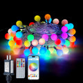 LiuZpatial Smart Globe Christmas Lights Indoor, 33 FT 100 LED Globe Fairy Lights Plug in, App & Remote Control, Timer Music Sync, Christmas Globe String Lights for Bedroom