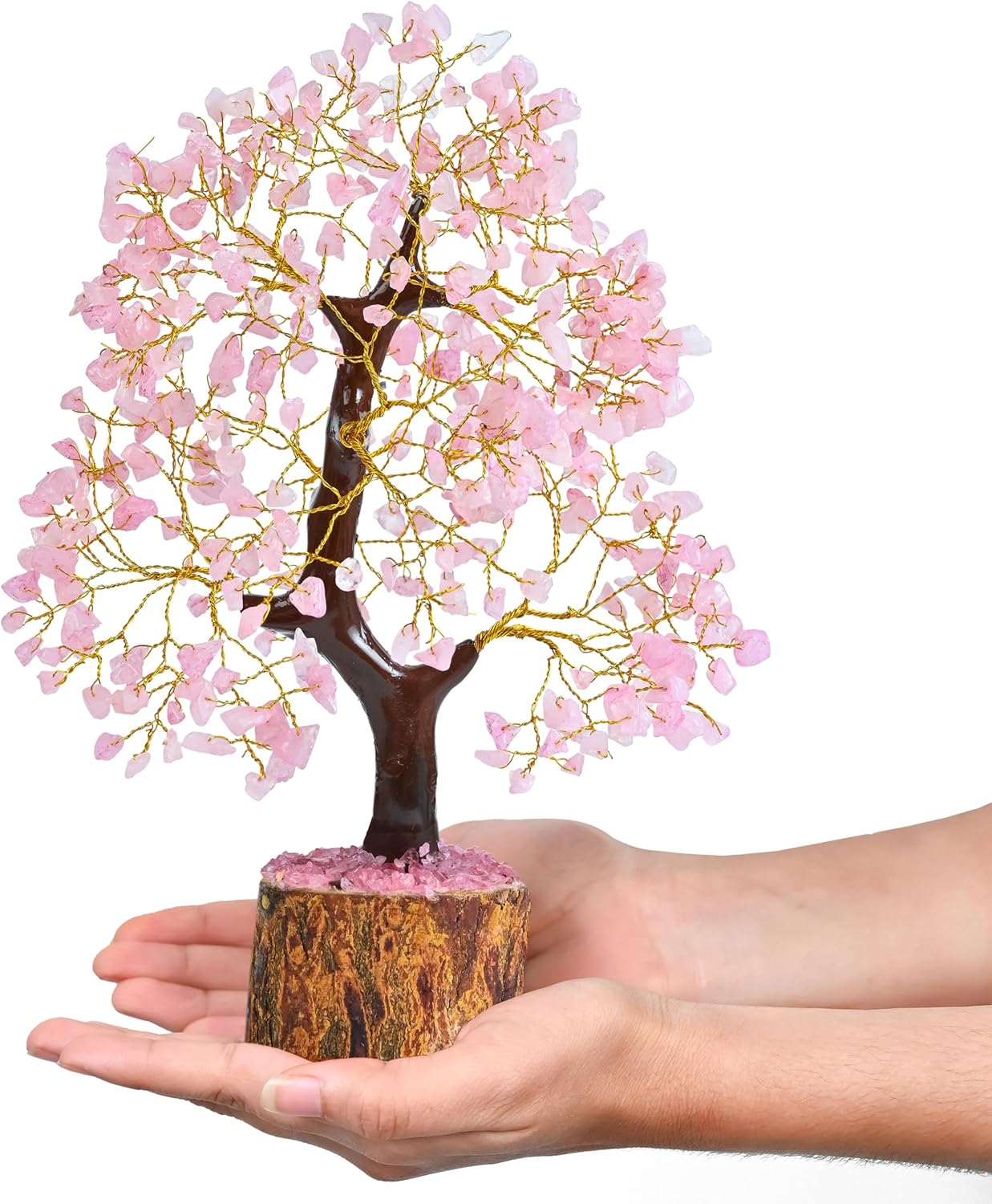 Rose Quartz Crystal Tree Room Decor and Pink Home Decor Healing Crystals Chakra Tree of Life Birthday Gifts for Women Mom Her Sister House Warming Gifts New Home Spiritual Presents Womens Gift