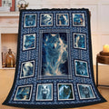 Wolf Throw Blanket Wolf Stuff Gifts for Kids Girls Boys Adults Women Men Soft Cozy Warm Plush Fluffy Fuzzy Fleece Blanket Decor 40''X50''