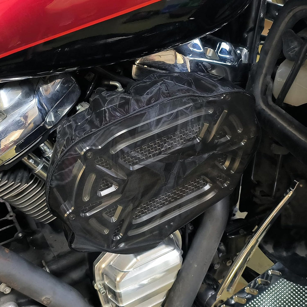 Waterproof Air Filter Rain Sock Motorcycle Dustproof Air Intake Protective Cover Air Cleaner Filter Fit for Harley Sportster XL Touring Road King Street Glide Dyna Softail