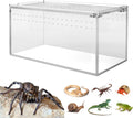 Small Acrylic Tarantula Enclosure Terrarium with Magnetic Button,8 * 4 * 4inch Thicken Isopod Enclosure,Spider Cage,Terrarium for Reptiles,Lizard,Juvenile Tarantulas