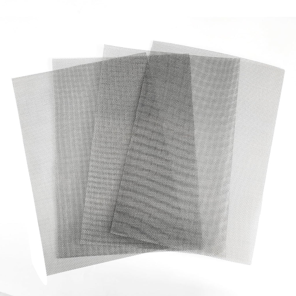 304 Stainless Steel Mesh Screen 20 Mesh Woven Wire Screen for Window Screen,Filter Mesh, Air Vent, DIY Projects, Cage, Garden, Roof Project (4PACK, 8.2"x11.8")
