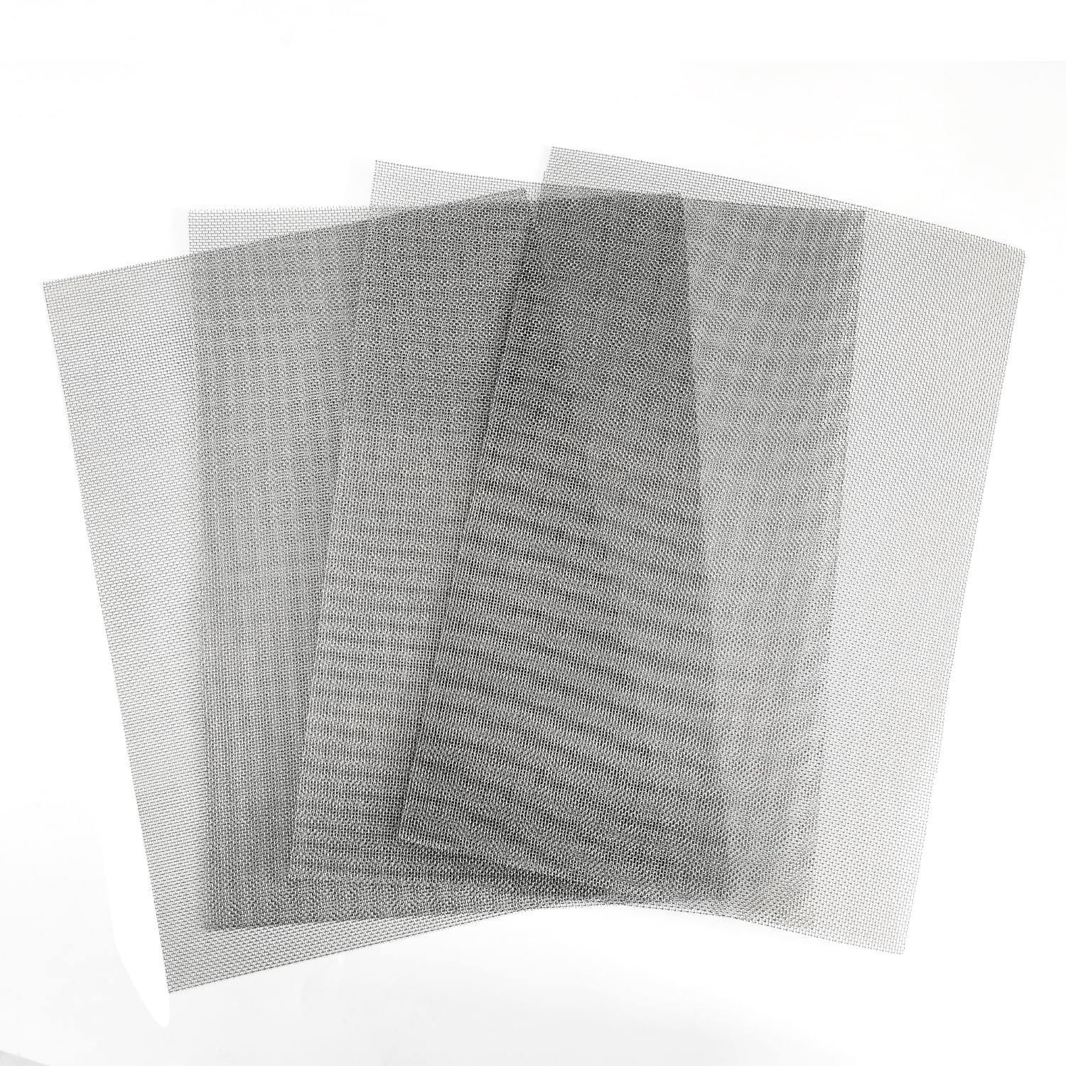 304 Stainless Steel Mesh Screen 20 Mesh Woven Wire Screen for Window Screen,Filter Mesh, Air Vent, DIY Projects, Cage, Garden, Roof Project (4PACK, 8.2"x11.8")