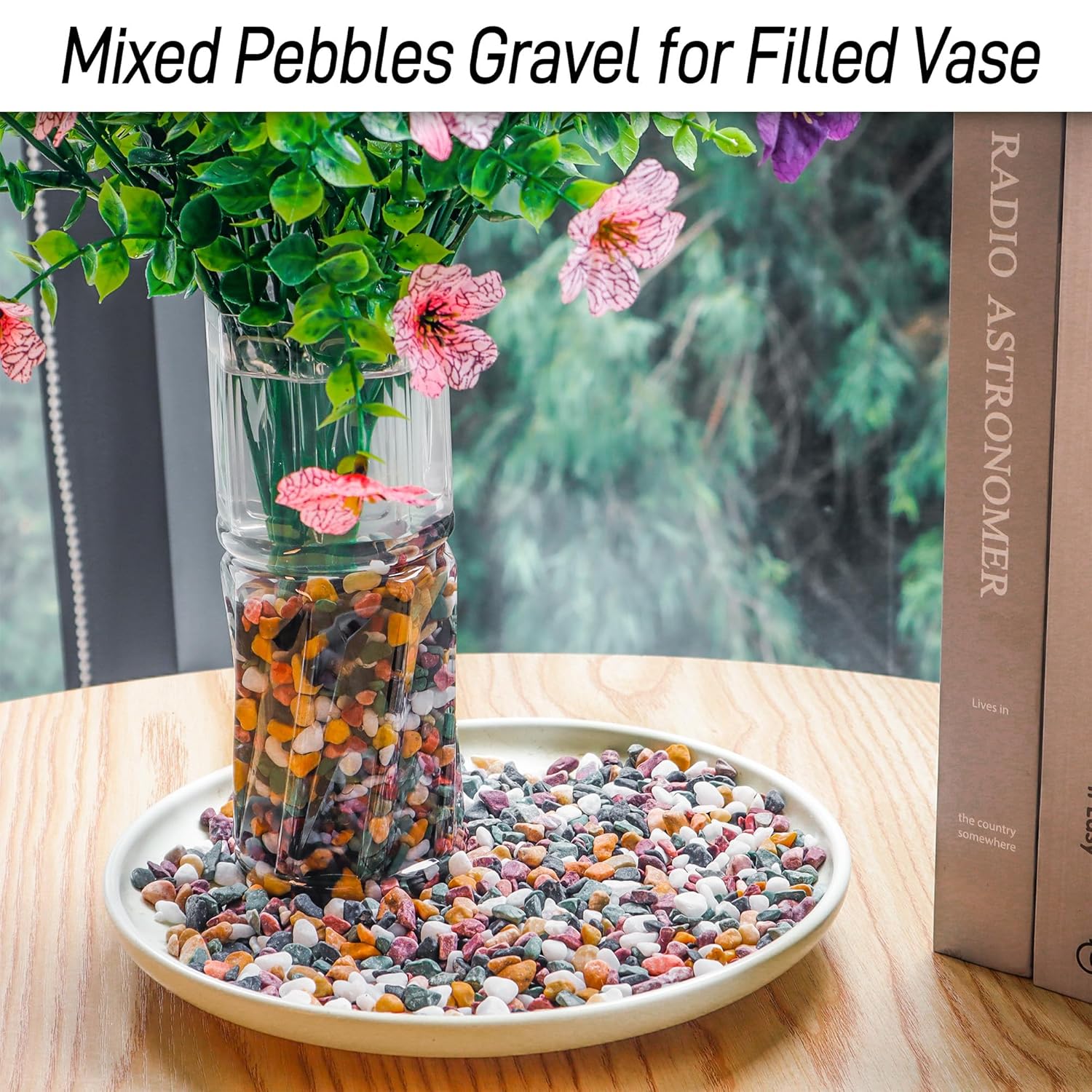 7lb Aquarium Gravel for Plants, 1/4Inch Fish Tank Gravel for Succulent Cactus and Bonsai, Decorative River Rocks Pebbles for Gardening, Flower Pots, Landscaping,Terrarium