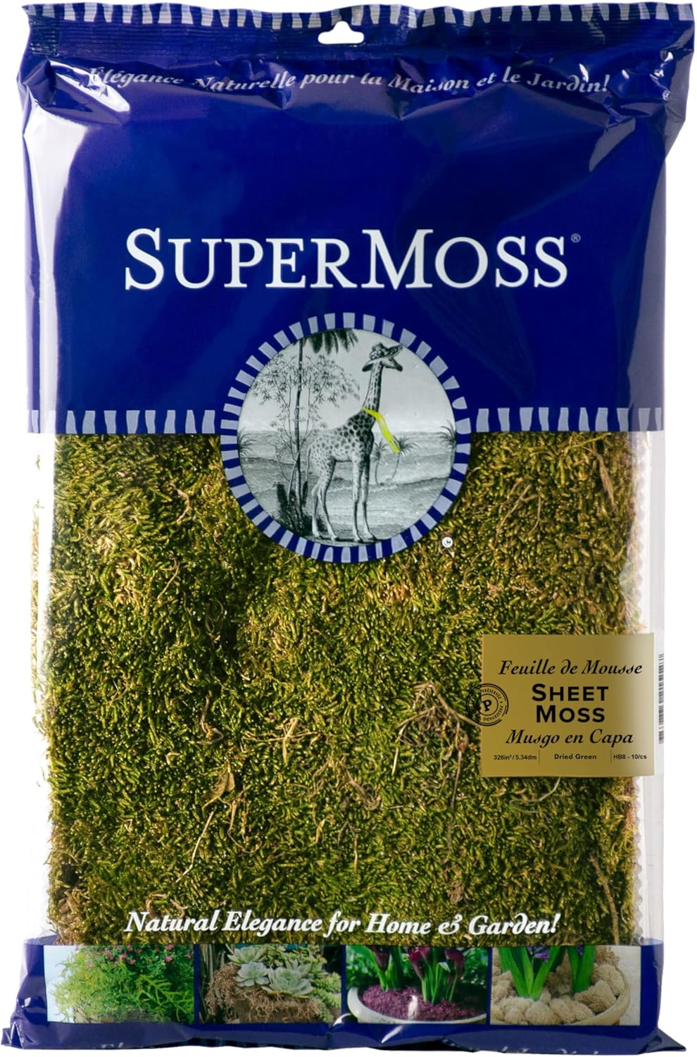 SuperMoss (21582) Sheet Moss Dried, Natural, 8oz