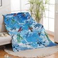 Airplane Blanket Cute Aircraft Plane Throw Blanket Gifts for Girls Women Kids Boys Adults Men Super Soft Cozy Plush Fluffy Fuzzy Fleece Blanket Home Decor 60''X80''