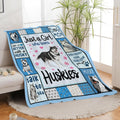 Husky Throw Blanket Husky Puppy Stuff Gifts for Dog Lover Kids Girls Boys Adults Women Men Soft Cozy Warm Plush Fluffy Fuzzy Fleece Blanket Decor 60''X80''